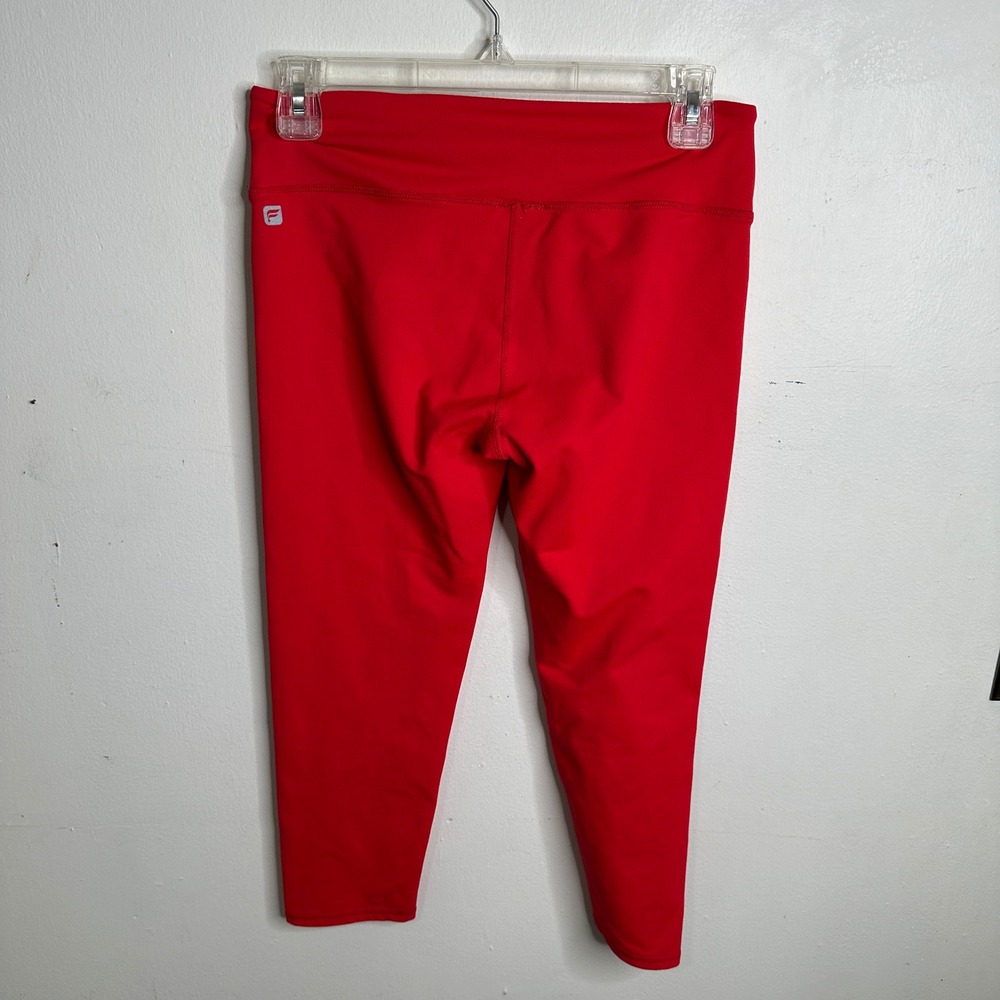 Fabletics Womens Red High Waisted Capri Athletic Leggings Yoga Pants XS/S READ - Picture 4 of 4